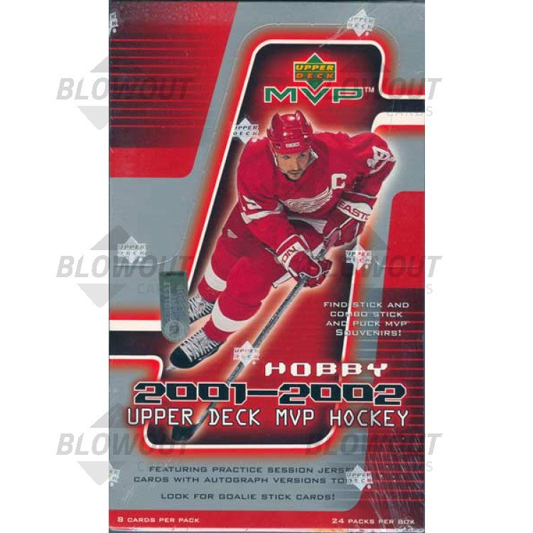 2001-02 Upper Deck MVP NHL Hockey Hobby Box - DD Sports Vaughan
