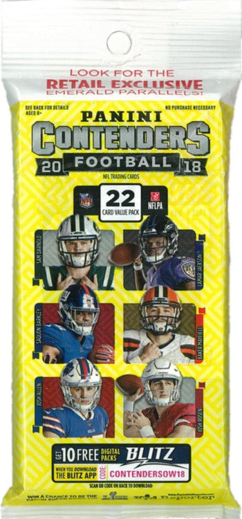 2018 Panini Contenders NFL Football Value Pack - DD Sports Vaughan