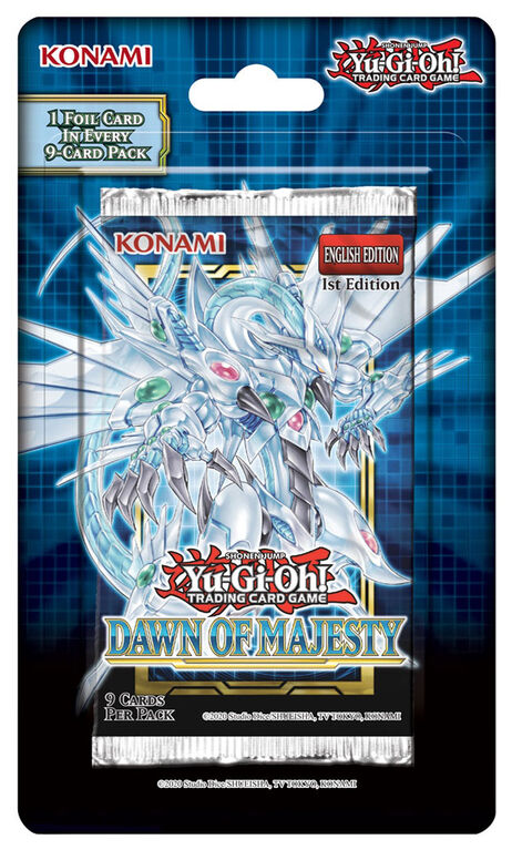 2020 Yu-Gi-Oh Dawn Of Majesty Blister Pack - DD Sports Vaughan