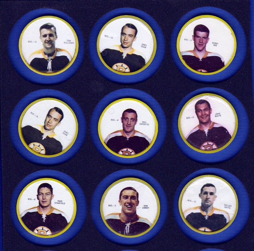 1968-69 Sherriff Coins #16 Tom Williams Boston Bruins Short Print SP