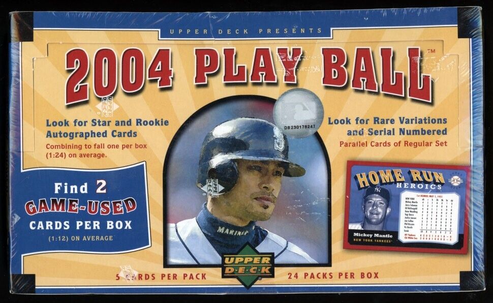 2004 Play Ball Baseball Hobby Box (Factory Sealed)