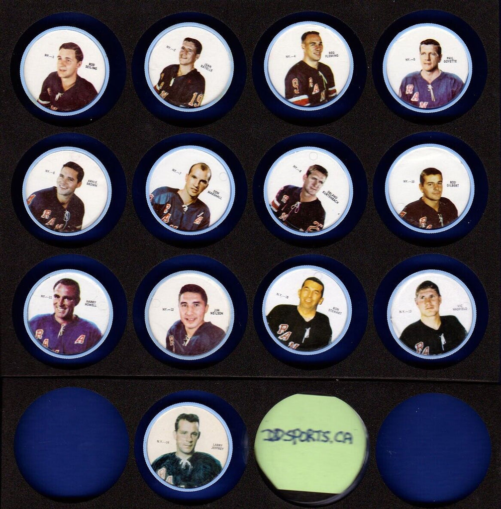 1968-69 Sherriff Coins Set-Break #1 Rod Seiling New York Rangers