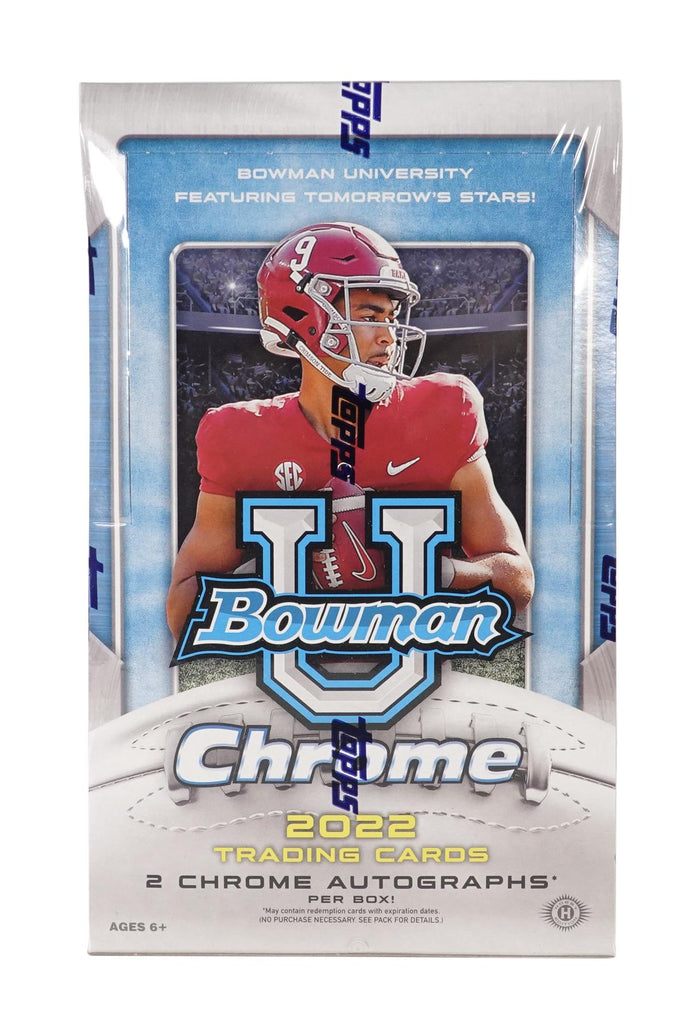 2022 Bowman Chrome University Ncaa Football Hobby Box - DD Sports Vaughan