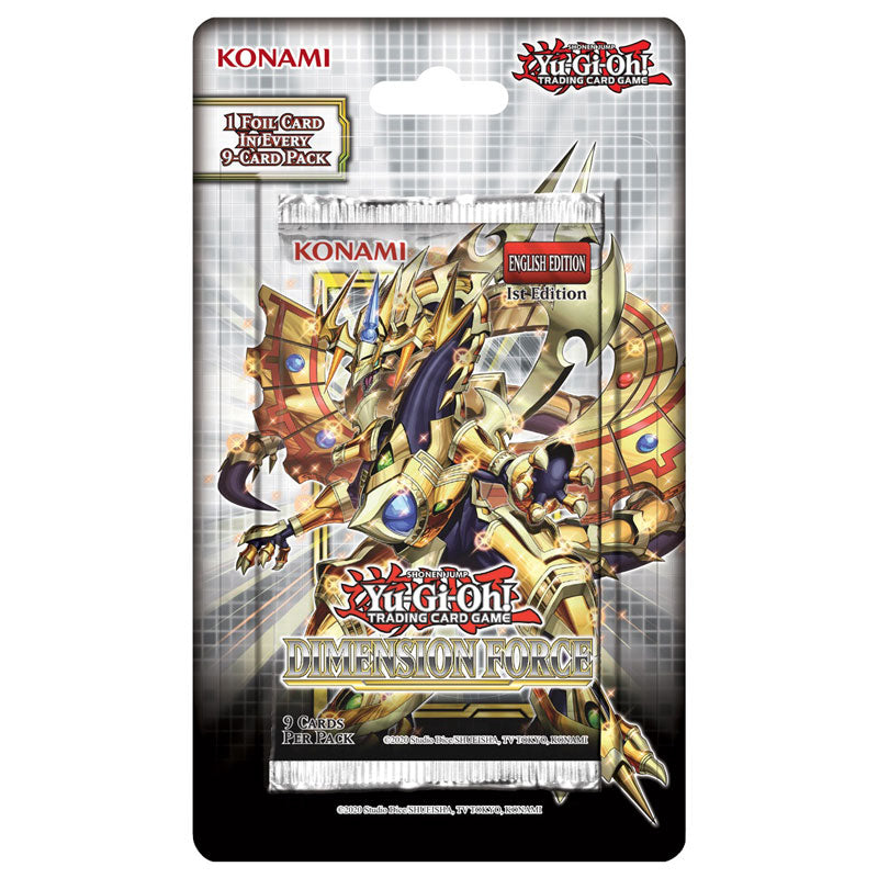 2020 Yu-Gi-Oh Dimension Force Blister Pack - DD Sports Vaughan