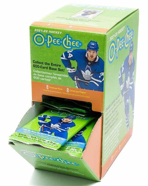 2021-22 O-Pee-Chee Gravity Feed NHL Hockey Box - DD Sports Vaughan