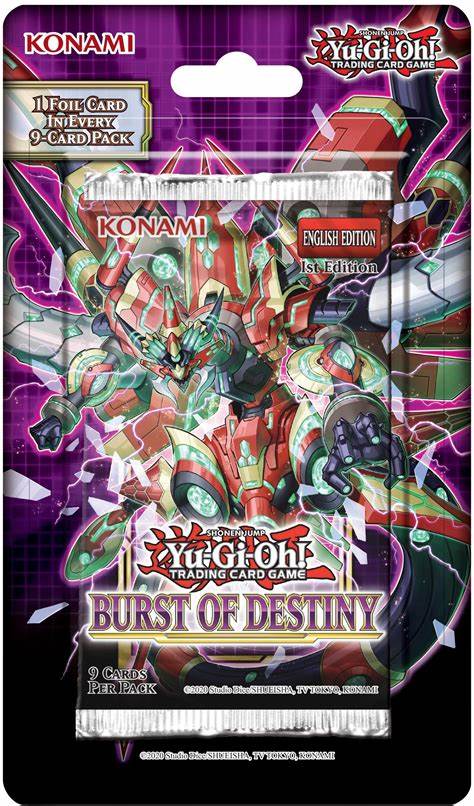 2020 Yu-Gi-Oh Burst Of Destiny Blister Pack - DD Sports Vaughan