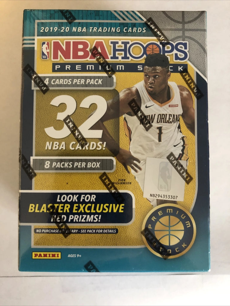 2019-20 Panini NBA Hoops Premium Stock Blaster Box Sealed – DD