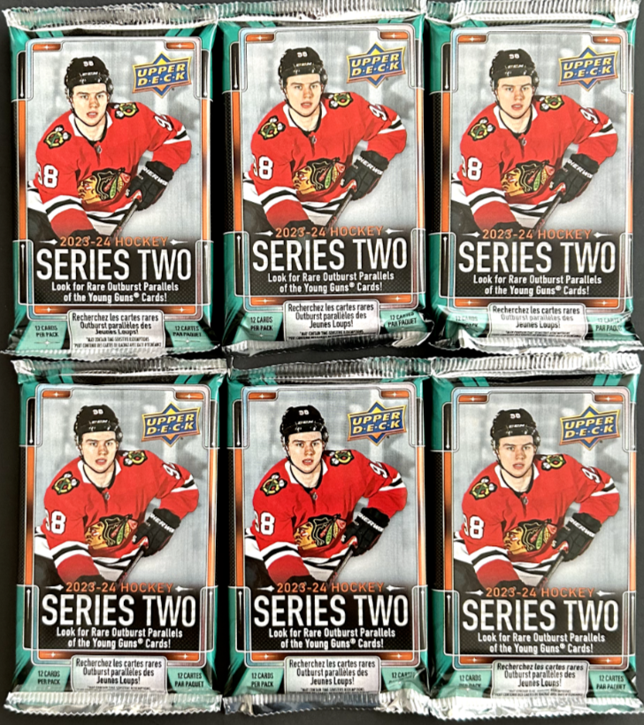 rare hockey cards 2023 2023-24 Upper Deck Series 2 Hockey